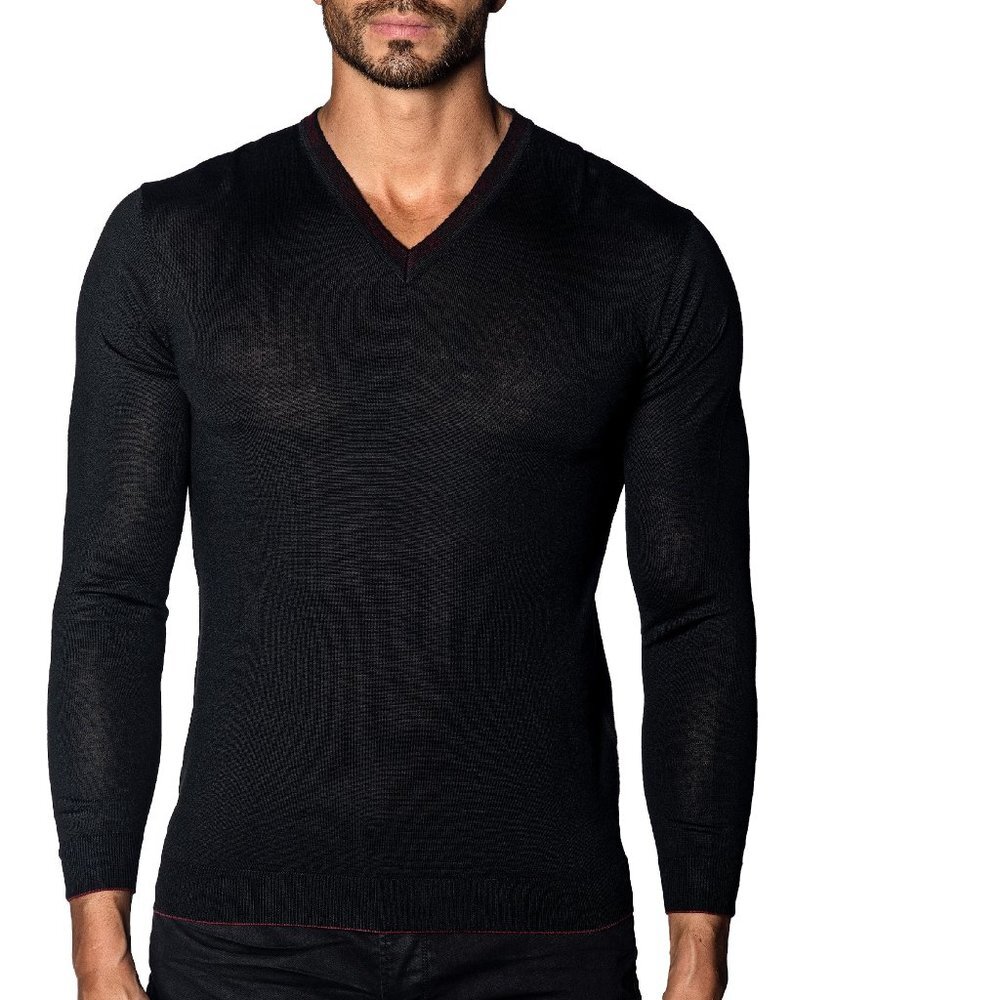 💥 Jared Lang Trim Fit V-Neck Sweater